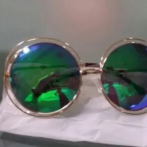 ✨FASHION WEEK GREEN OVERSIZED MIRROR  SUNGLASSES Accessories | Fashion Week Green Oversized Mirror Sunglasses  main image 3